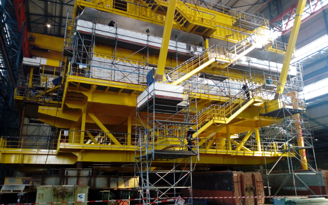Energy/ Wind power – Deutsche Bucht Offshore Substation, Vlissingen, Netherlands – electrical installation